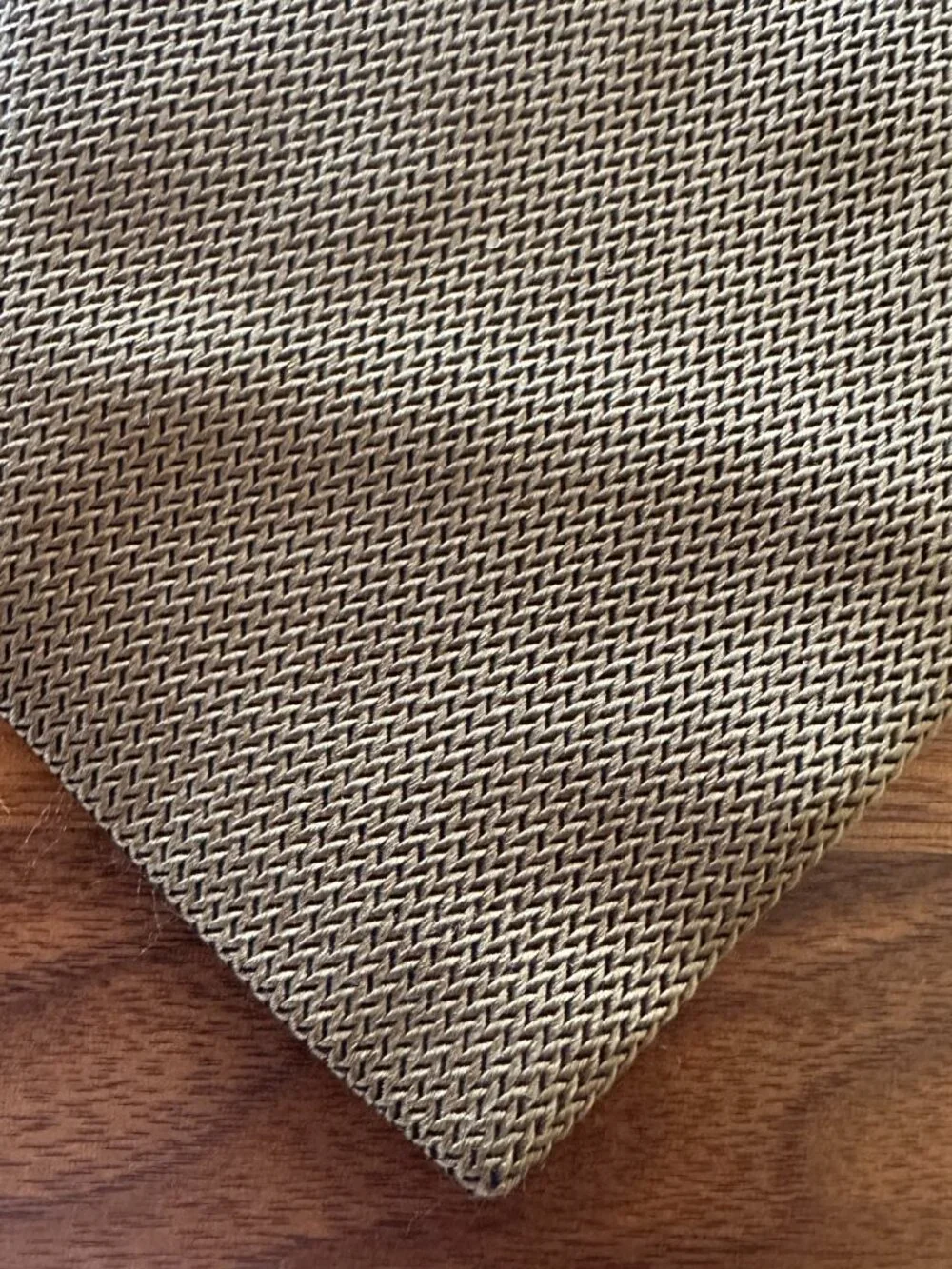 Loro Piana Tan Brown Woven Silk Tie